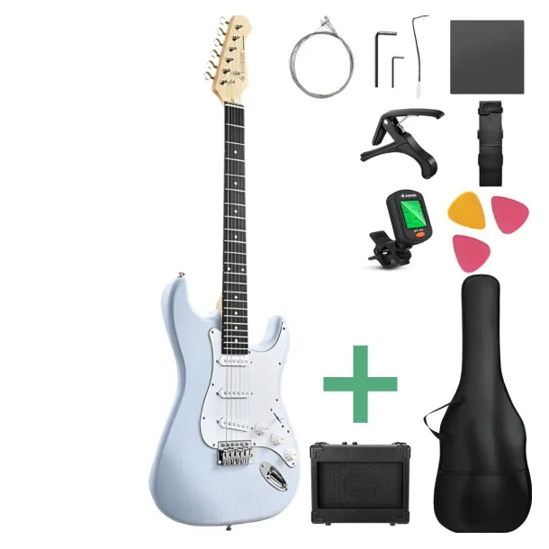 Donner DST-80 Electric Guitar Package Sonic Blue